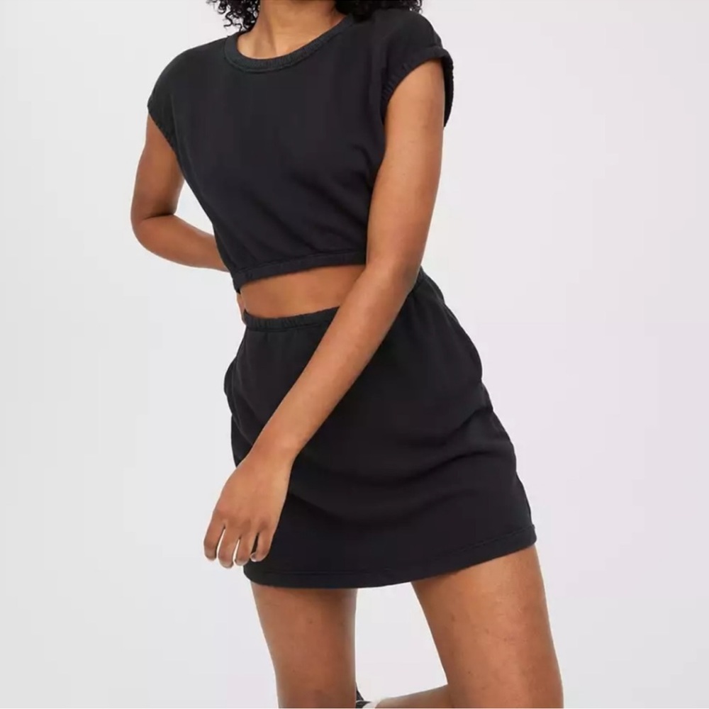 Aerie Cutout Sweatshirt Dress